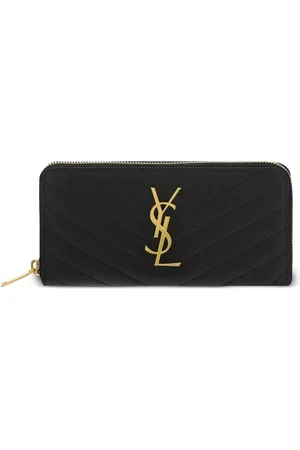 Saint Laurent Cartera Monogram con cremallera