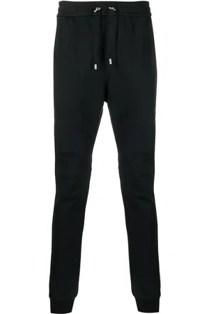 Balmain Pantalones de chándal con cordones y parche