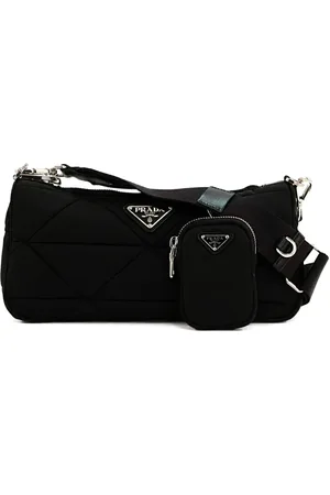 Prada Bolso de hombro con logo triangular de esmalte