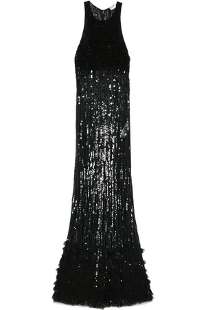 Elisabetta Franchi Vestido largo con lentejuelas
