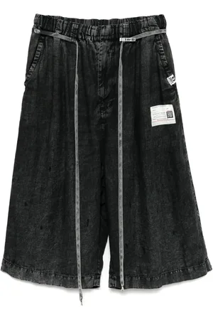 Maison Mihara Yasuhiro Pantalones capri con cordones