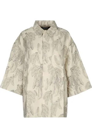 Jacquemus Camisa oversize con motivo de plátanos