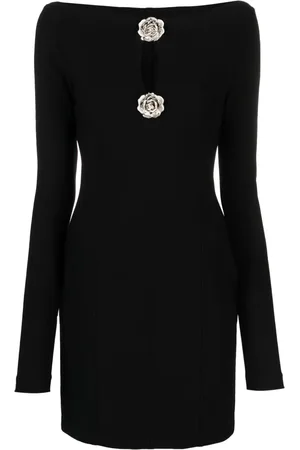BLUMARINE Vestido corto con detalle de broche