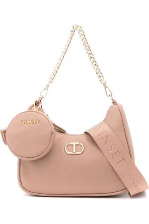 Twin-Set Bolso de hombro con placa Oval T
