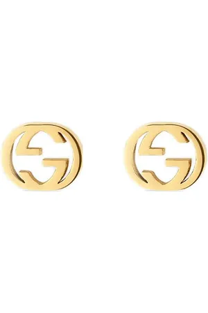Gucci Pendientes con motivo Interlocking G en oro amarillo de 18kt
