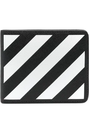 OFF-WHITE Tarjetero a rayas