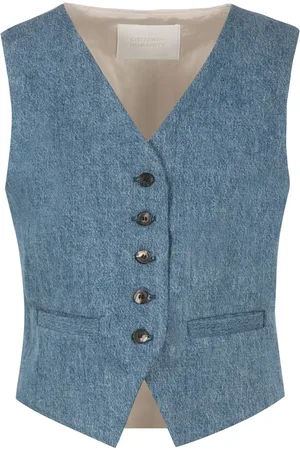 Citizens of Humanity Chaleco vaquero con cuello en V