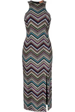 Missoni Vestido midi con motivo chevron