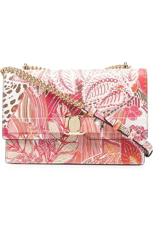 Salvatore Ferragamo Bolso satchel Vara con motivo floral