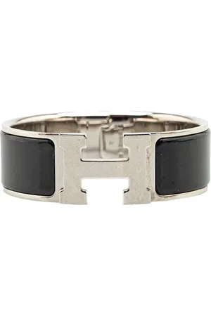 Hermès Pulsera Clic Clac H PM ancha con detalle de esmalte 20st Century