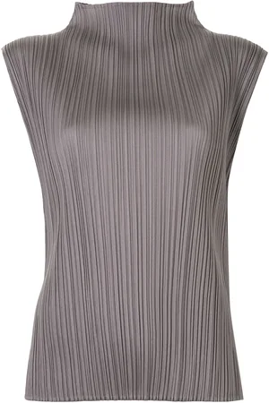 PLEATS PLEASE ISSEY MIYAKE Top sin mangas plisado