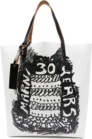 Marni Bolso shopper con logo estampado