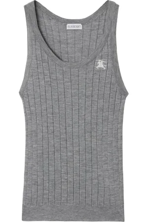 Burberry Camiseta de tirantes con logo EKD en intarsia