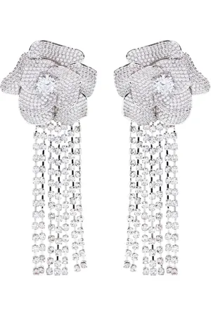 Self-Portrait Pendientes Crystal Curved