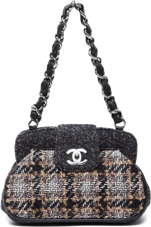CHANEL Bolso de hombro con logo CC 2000
