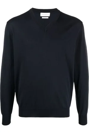 BALLANTYNE Jersey de punto fino con cuello en V