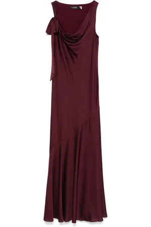 Ralph Lauren Vestido largo con detalle de lazo