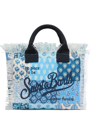 MC2 SAINT BARTH Bolso shopper de algodón con solapa