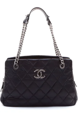 CHANEL Bolso de hombro con acolchado de rombos CC 2013