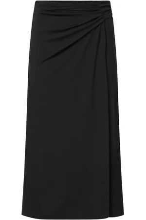 Max Mara Falda midi con detalle fruncido