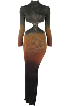 Roberto Cavalli Vestido asimétrico con efecto sombreado
