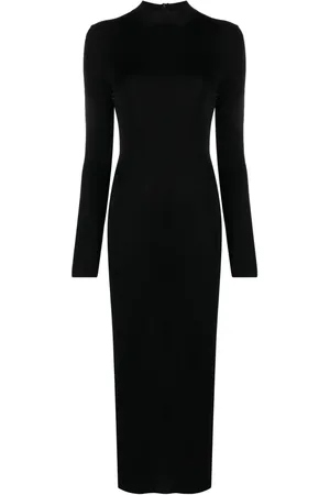 Tom Ford Vestido largo con cuello redondo