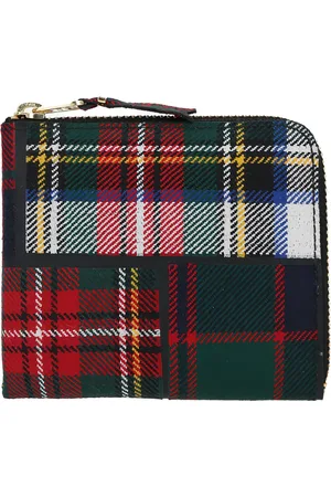 Comme des Garçons Monedero con patchwork de tartán