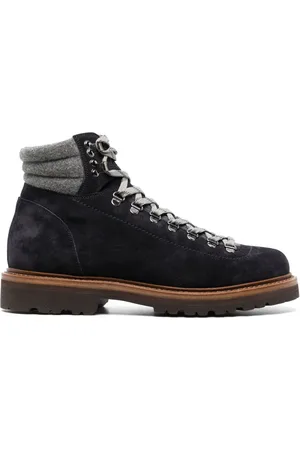 Brunello Cucinelli Botas de montaña con cordones
