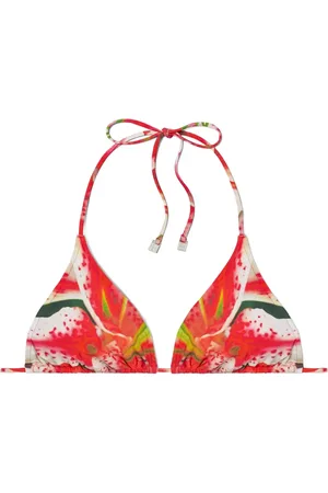 Tory Burch Top de bikini con estampado floral