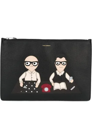 Dolce & Gabbana Clutch con parche de diseñadores