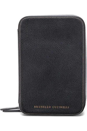 Brunello Cucinelli Funda para gafas con logo estampado