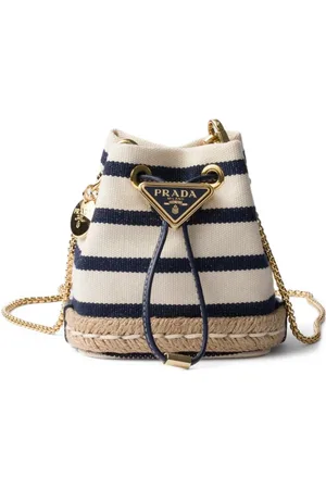 Prada Bolso bombonera a rayas