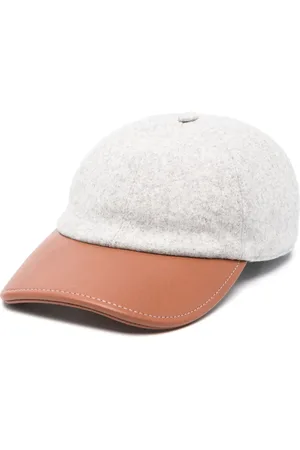 ELEVENTY Gorra con ribete de piel de x Mulberry