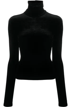 Saint Laurent Camiseta con cuello alto