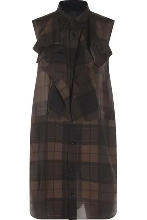 SACAI Checked dress