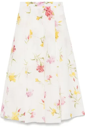 Erdem Falda midi con motivo floral