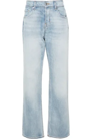 7 for all Mankind Vaqueros Austyn rectos de talle medio