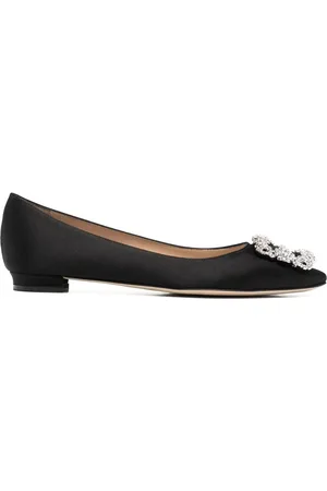 Manolo Blahnik Bailarinas con hebilla Hangisi