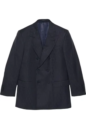 Gucci Chaqueta Horsebit a rayas
