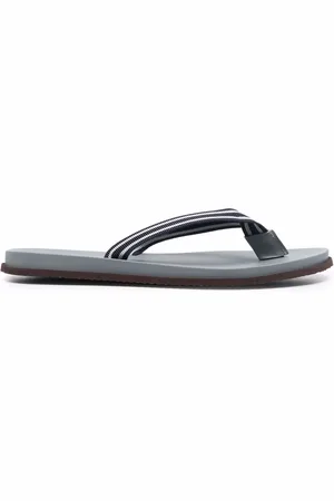 Brunello Cucinelli Chanclas con detalle a rayas