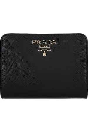Prada Cartera con cremallera y logo