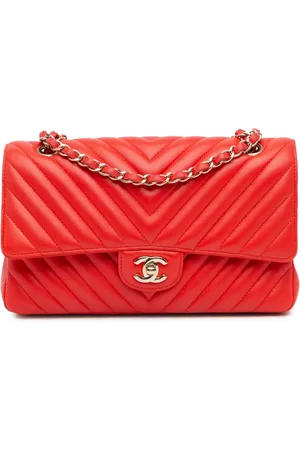 CHANEL Bolso de hombro mediano con solapa doble 2016-2017