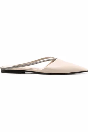 Brunello Cucinelli Mules con detalles monili
