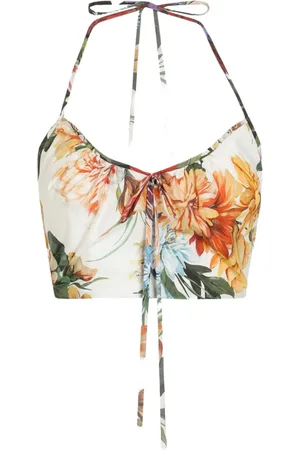 Dolce & Gabbana Top de algodón con estampado floral