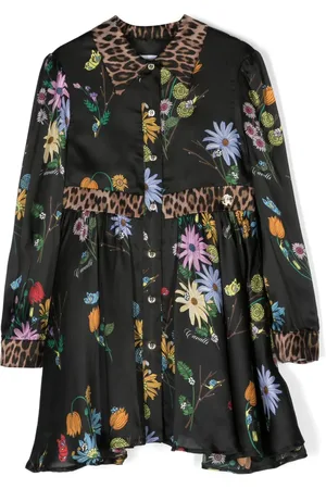 Roberto Cavalli Vestido camisero con estampado floral
