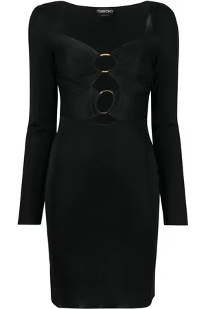Tom Ford Vestido corto de punto con abertura