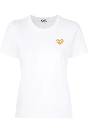 Comme des Garçons Camiseta con corazón bordado