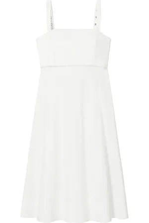 Tory Burch Vestido midi con cuello cuadrado