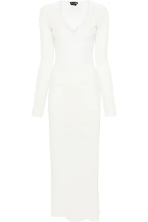 Tom Ford Vestido largo de punto calado