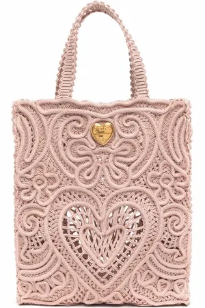 Dolce & Gabbana Bolso shopper Beatrice pequeño con encaje